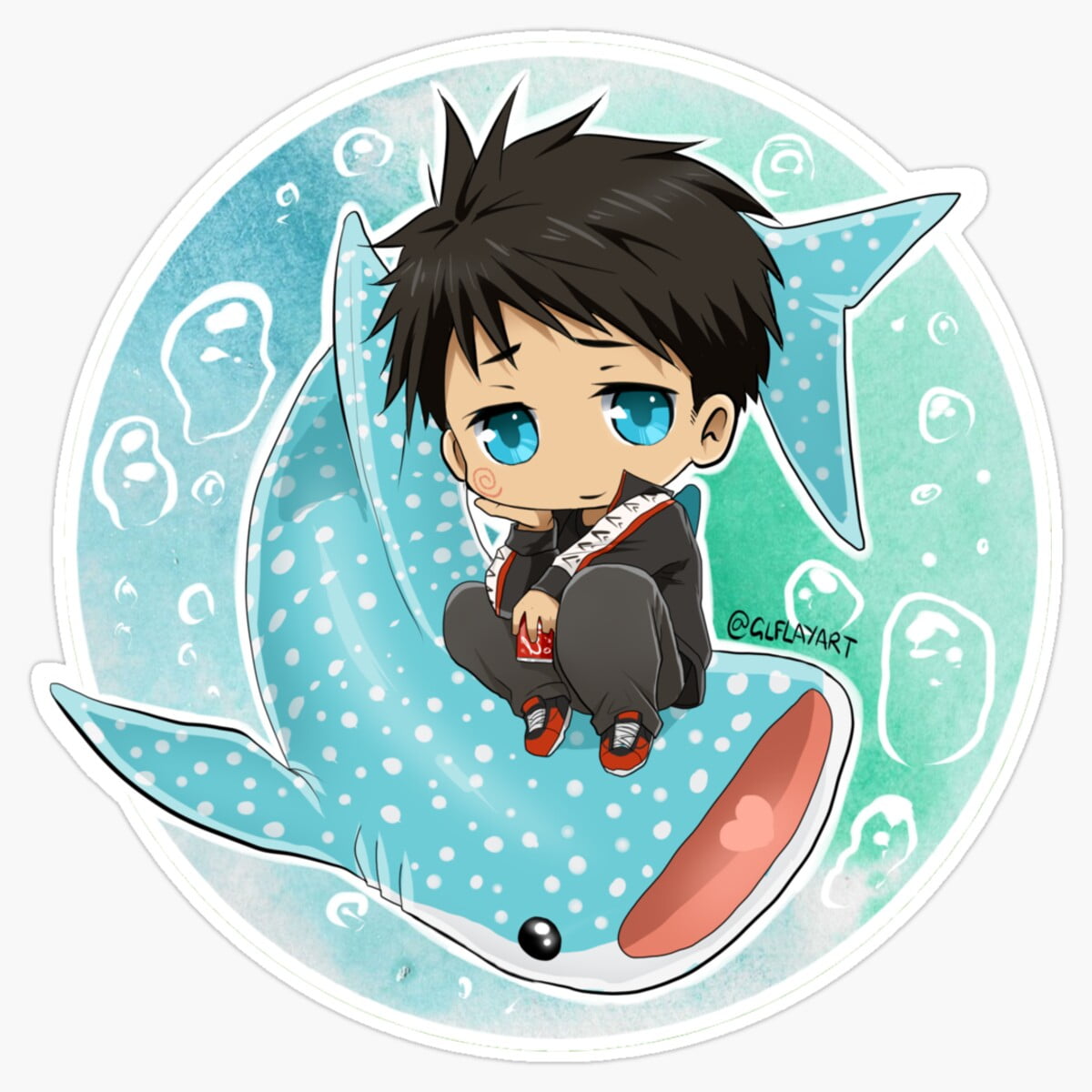 Maneki Sousuke Yamazaki Chibi Er, Phone Decal Water Bottle Stickers Car ...