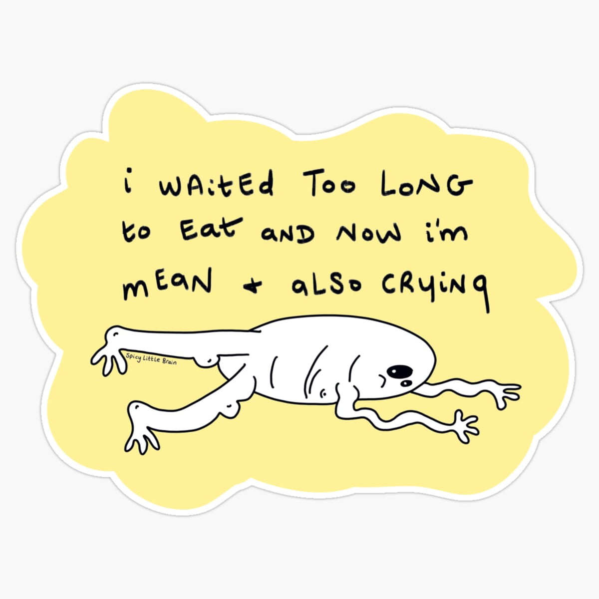 Maneki Spicylittlebrain - Waited Too Long To Eat Er, Phone Decal Water ...