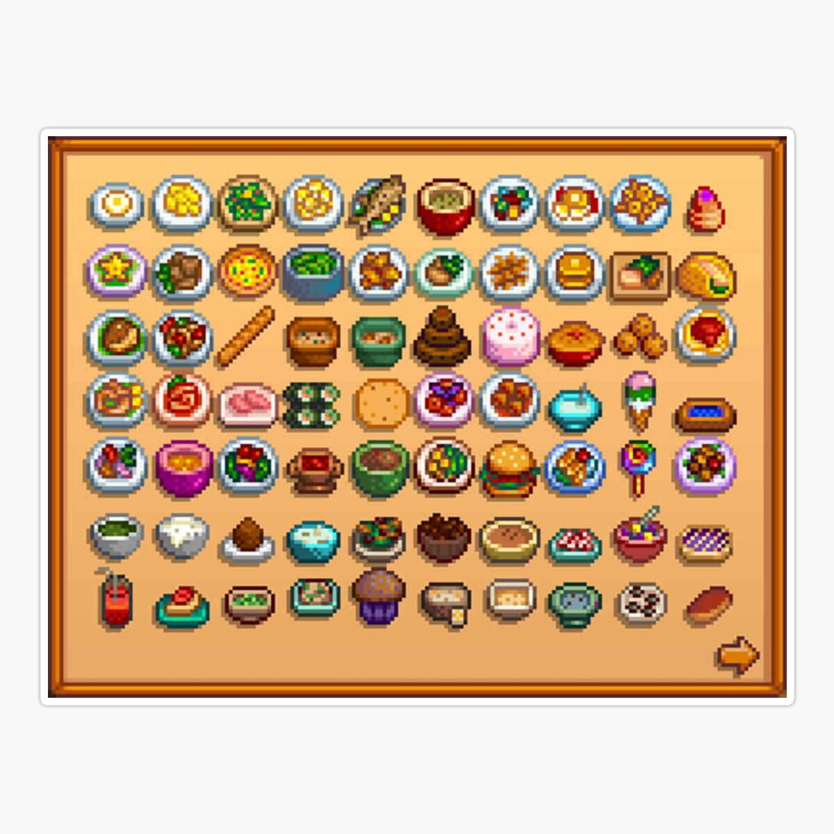 Maneki Stardew Valley Cooked Ood Sticker, Phone Decal Water Bottle ...