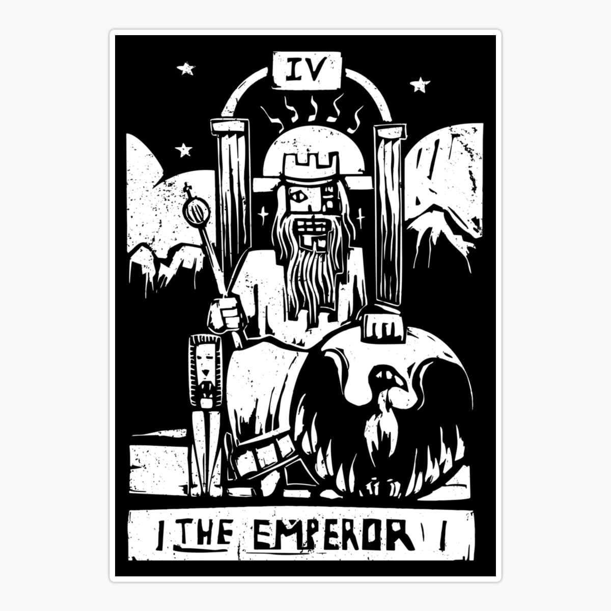 Maneki The Emperor - Tarot Cards - Mor Arcana Er, Phone Decal Water ...