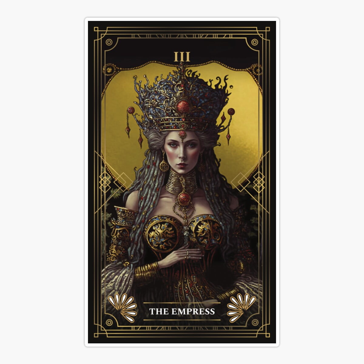 Maneki The Empress Iii Tarot Card Mor Arcana Er, Phone Decal Water ...