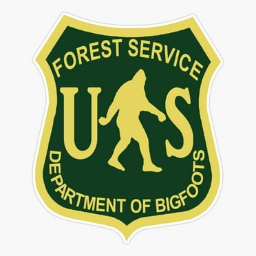 Maneki Us Forest Service Bigfoot Er, Phone Decal Water Bottle Stickers Car Decals, Funny Birthday Gift