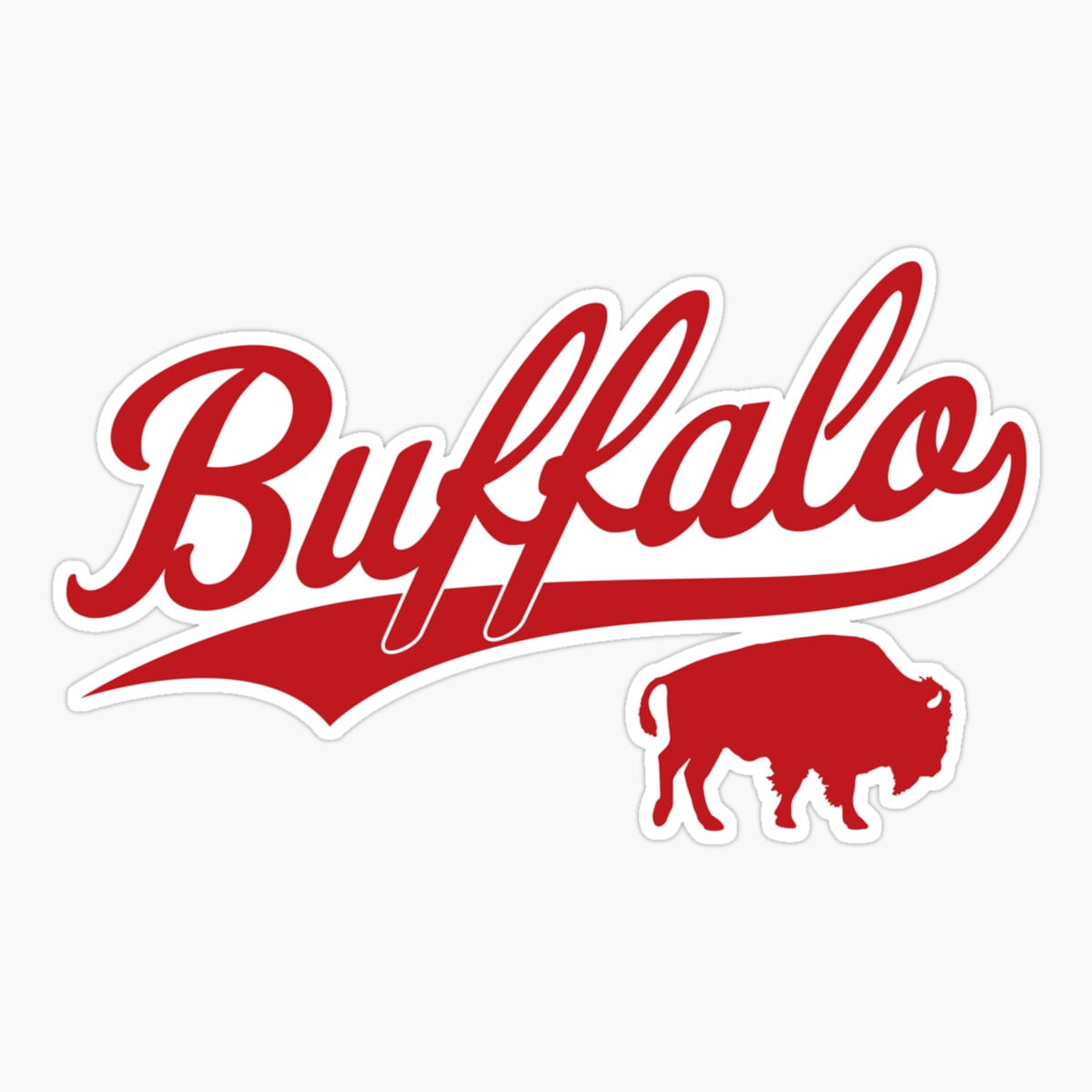 Maneki Vintage Bills Mafia Ny Buffalo Football Red Art New York Sports ...