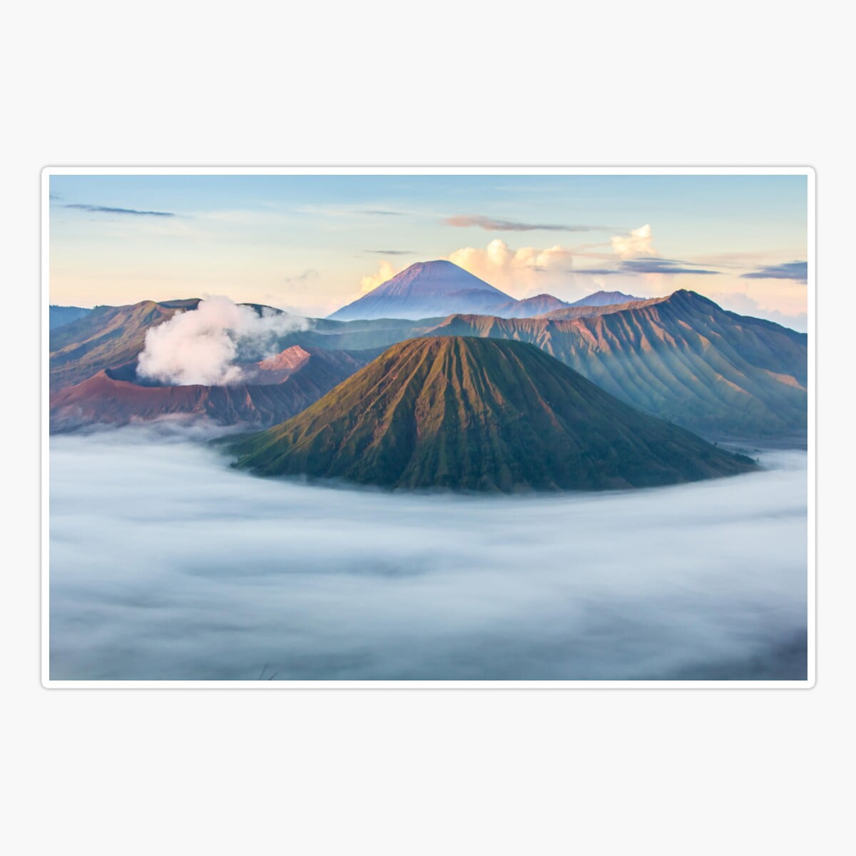 Maneki Volcano Mountain Geography Geology Landscape Sticker, Phone ...