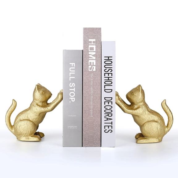 Maneki-neko Cast Iron Decorative Bookends