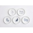 thumbnail image 1 of Manekineko-Ai Cute Cats plates,Japense dish Mino ware,Blue glaze,Sushi Soy source dish Set of 5, 1 of 7