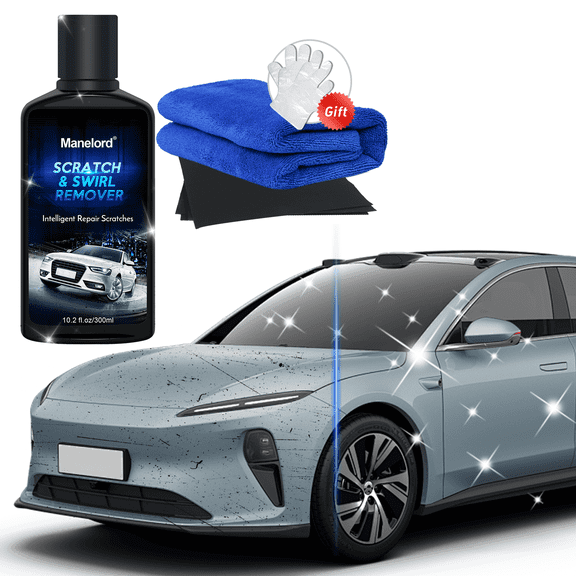 Manelord Car Scratch & Swirl Remover, Car Scratch Remover Upgrade, Cutting Compound Paint Restorer Easy to Repair Small Scratched Water Spots for All Car