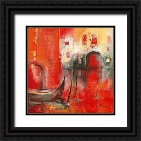 Manero, Annie 15x15 Black Ornate Wood Framed with Double Matting Museum Art Print Titled - Venise Mysterieuse I
