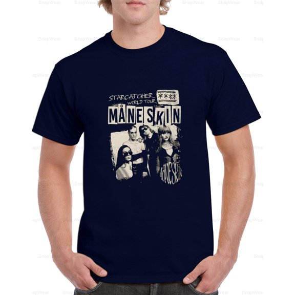 Maneskin Concert Tour Merch Italian Rock Band Eurovision Graphic T-Shirt (2) Unisex, up to 5XL