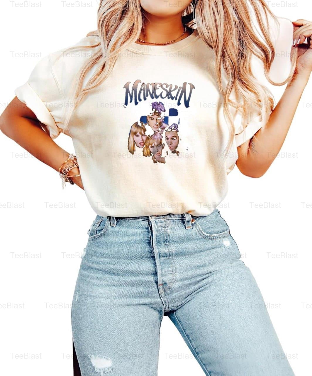 Maneskin Concert Tour Merch Italian Rock Eurovision Graphic Rock Star ...