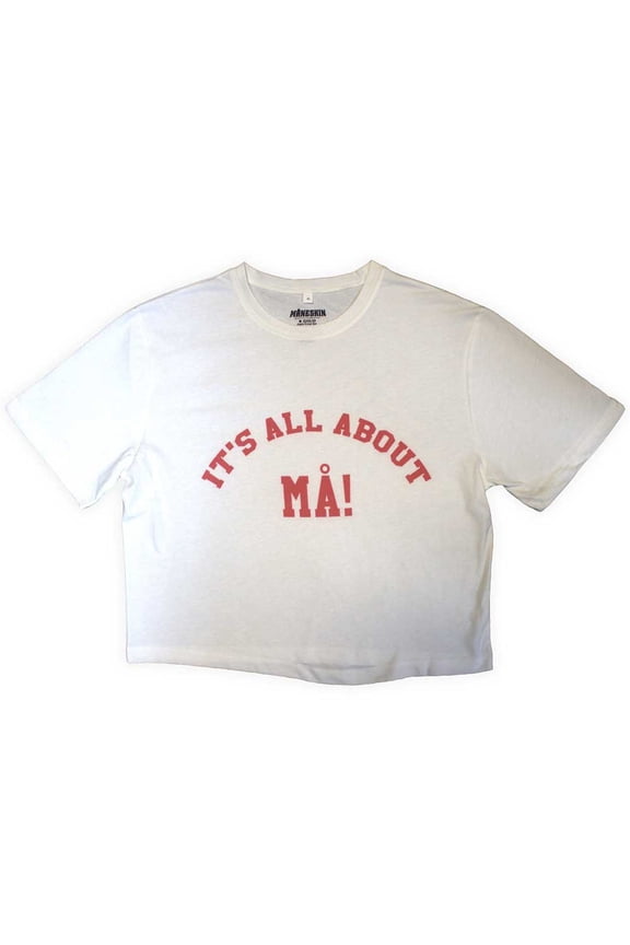 Maneskin Ladies Crop Top: It's All About MA! (Ex-Tour)