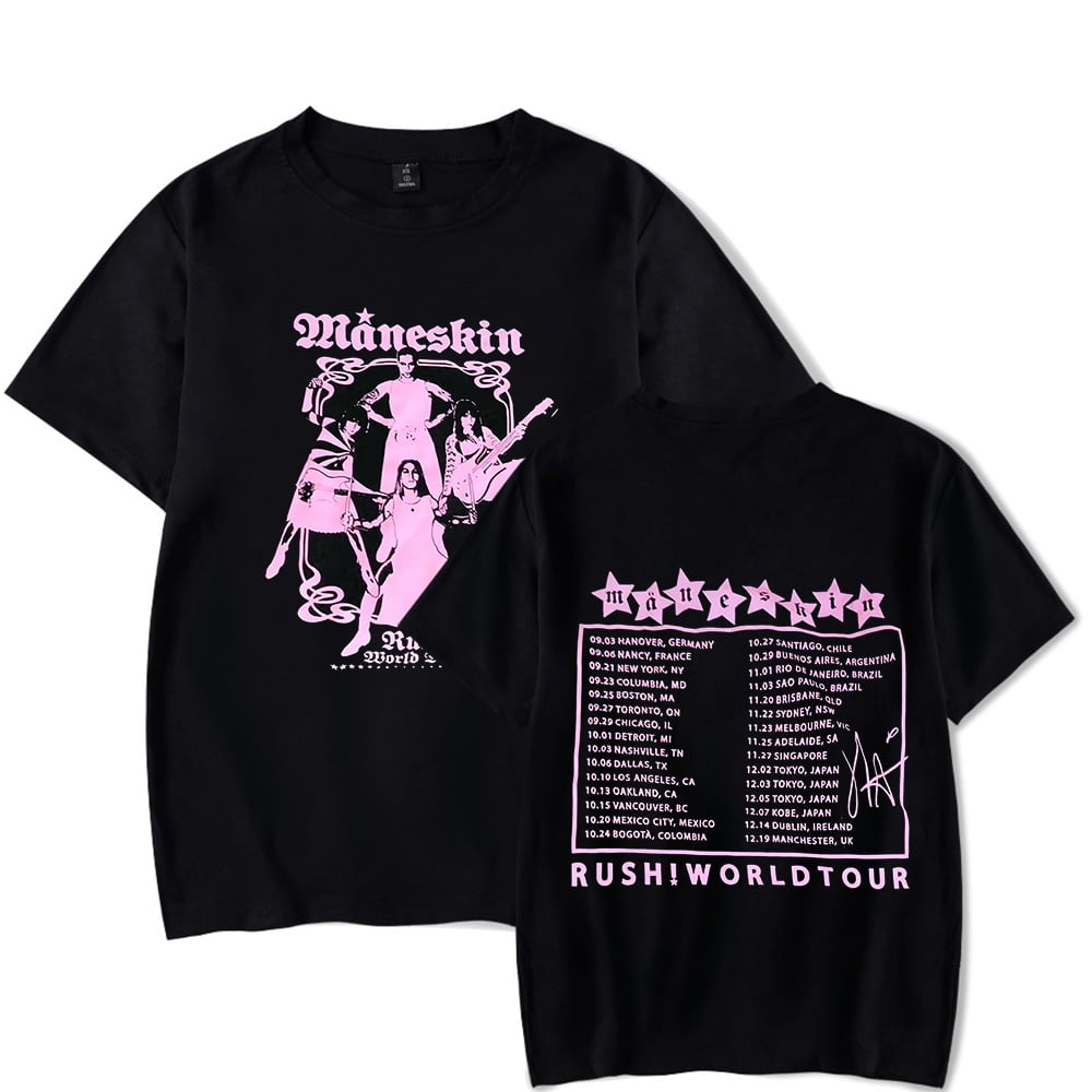 Buy Maneskin Rush World Tour T-shirt Online UK | Ubuy