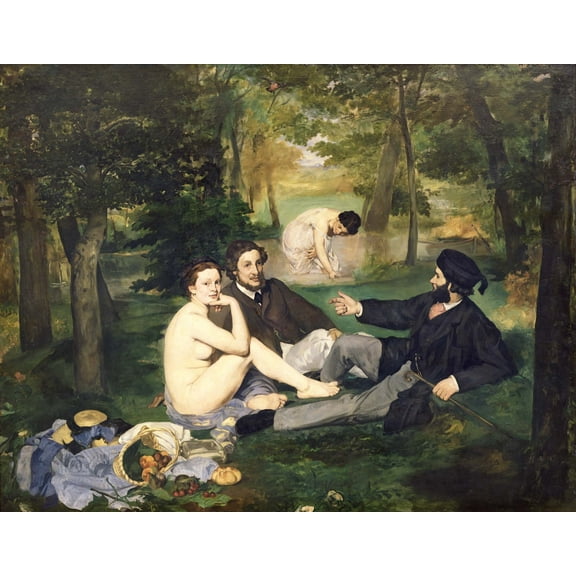 Manet "Dejeuner sur l'Herbe" (1863) Glossy Poster