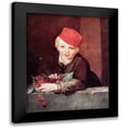 thumbnail image 1 of Manet, Edouard 12x14 Black Modern Framed Museum Art Print Titled - Boy with cherries, 1 of 5