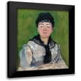 thumbnail image 1 of Manet, Edouard 12x14 Black Modern Framed Museum Art Print Titled - Portrait of a Woman with a Black Fichu, 1 of 5