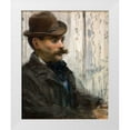 thumbnail image 1 of Manet, Edouard 15x18 White Modern Wood Framed Museum Art Print Titled - Portrait of Alphonse Maureau, 1 of 4