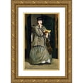 thumbnail image 1 of Manet, Edouard 16x24 Gold Ornate Wood Framed with Double Matting Museum Art Print Titled - Street Singer, 1 of 4