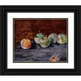 thumbnail image 1 of Manet, Edouard 24x20 Black Ornate Wood Framed with Double Matting Museum Art Print Titled - Plums, 1 of 4