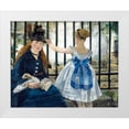 thumbnail image 1 of Manet, Edouard 24x20 White Modern Wood Framed Museum Art Print Titled - The Railway, 1 of 4