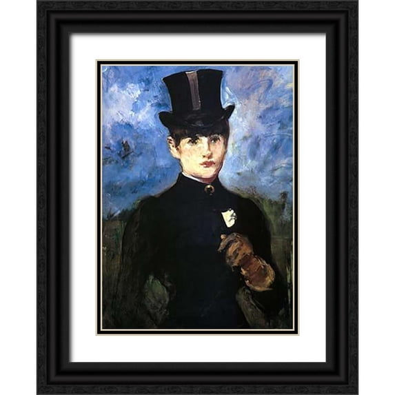 Manet, Edouard 24x32 Black Ornate Wood Framed with Double Matting Museum Art Print Titled - Amazon