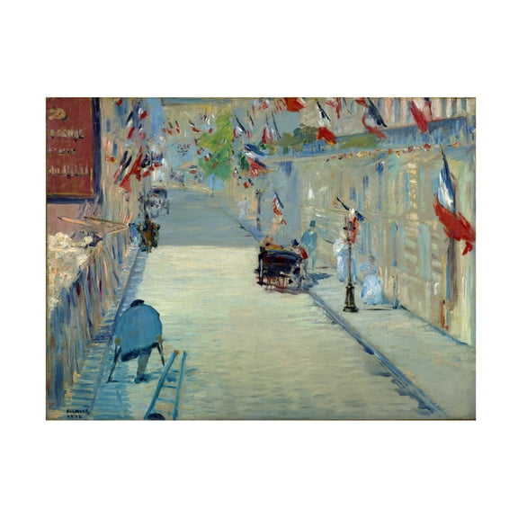 Manet 'The Rue Mosnier' Canvas Art