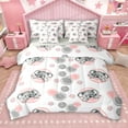thumbnail image 1 of Manfei 3D Grey Koala 7pcs Bedding Comforter Set, Cartoon Cycle Abstract Queen Bedding Sets, Kawaii Cute Animal Reversible Queen Sheet Sets, Microfiber Bedroom Decor, 1 of 8