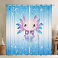 thumbnail image 1 of Manfei 3D Kawaii Axolotl Blackout Curtains Set of 2 (52x84 Each) for Kids, Dreamy Blue Stars Print Window Curtains, Dreamy Animal Curtains and Drapes, Curtains and Drapes Bedroom Decor, 1 of 6