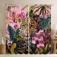 thumbnail image 1 of Homewish 3D Leopard Animal Blackout Curtains Set of 2 (52x84 Each), Jungle Cheetah Wildlife Window Curtains, Modern Fashion Curtains and Drapes, Blackout Curtains Room Decor, 1 of 6