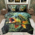 thumbnail image 1 of Manfei 3D Pike Fish Bedding Comforter Set 7pcs for Teens, Rustic Lake House King Bedding Sets, Hunting and Fishing Reversible Bed Sheets, Ultra Soft Bedroom Decor, 1 of 7