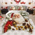 thumbnail image 1 of Manfei 3D Santa Claus Bedding Comforter Set, Dreamy Christmas Twin Comforter Sets, Teens Kids Boys Girls Reversible Bedding Set, Luxury Bedroom Decor, 2-Piece, 1 of 9