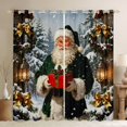 thumbnail image 1 of Manfei 3D Santa Claus Black Out Curtains for Kids, Magic Western Christmas Curtains Pack of 2 (42x63 Each), Gold Princess Bow-tie Bedroom Curtains, Living Room Curtains Decor, 1 of 6