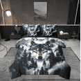 thumbnail image 1 of Manfei 3D Wolf Bedding Comforter Set 7 Pieces for Kids, Nature Snow Mountain Full Bedding Set, Woodland Animal Reversible Fitted Sheet Flat Sheet, Lightweight Room Decor, 1 of 7