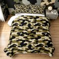 thumbnail image 1 of Manfei Abstract Camouflage Twin Quilt Set, Old Fashion Camo Twin Coverlet Set, Olive Green, 2 Pieces, 1 Bedspread and 1 Pillowcase, 1 of 7