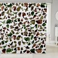 thumbnail image 1 of Manfei Abstract Duck Camo Shower Curtain 72Wx72L, Countryside Camouflage Shower Curtain 72Wx72L, White Green, 1 of 5