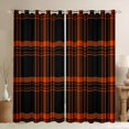 thumbnail image 1 of Manfei Abstract Geometric Plaid Curtains Pack of 2 (42x84 Each),Modern Striped Art Curtains Blackout,Red Black Lines Bedroom Curtains For Girls Kids,Luxury Bedroom Decor, 1 of 6