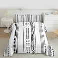 thumbnail image 1 of Manfei Abstract Geometric Stripes Bedding Comforter Set,Modern Minimalism Art Twin Comforter Sets,White Black Bedding Set For Adults,Luxury Bedroom Decor Reversible,2-Piece, 1 of 8