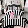 thumbnail image 1 of Manfei Abstract Line Art King Size Comforter Sets,Personalized Letter L Comforters King Size,Pink Reversible,3-Piece,1 Comforter and 2 Pillowcases, 1 of 7
