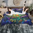 thumbnail image 1 of Manfei Abstract Starry Sky Duvet Cover Set for Boys Girls,Kids Teens Happy Camping Bedding Full,3-Piece,No Comforter,Navy Blue Reversible,Luxury Bedroom Decor, 1 of 5