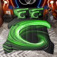thumbnail image 1 of Manfei Abstract Swirl Stripes 7pcs Bedding Comforter Set for Teens Female Men,Geometric Spiral Lines Queen Bedding Sets Super Cozy,Gradient Ombre Queen Sheet Sets,Super Cozy Room Decor, 1 of 8