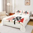 thumbnail image 1 of Manfei Abstract Xmas Tree Queen Sheet Sets,Red Snowflake Flat Sheet,Merry Christmas Queen Fitted Sheet For Teens,Super Cozy Room Decor,4 Pieces, 1 of 7