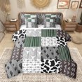 thumbnail image 1 of Manfei Abstract Zebra Print 7-Piece Twin Bedding Sets,bohemian Theme Bedding Comforter Set,Boho Bull Skull Sheet Sets For Children,Microfiber Bedroom Decor Reversible, 1 of 9