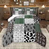 Manfei Abstract Zebra Print Bedding Comforter Set,bohemian Theme Twin Comforter Sets,Boho Bull Skull Bedding Set For Children,Microfiber Bedroom Decor Reversible,2 Pieces