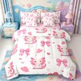 thumbnail image 1 of Manfei Adorable Axolotl 7pcs Queen Bedding,Kawaii Animals Pattern Bedding Comforter Set Queen,Pink Reversible, 1 of 7