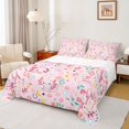 thumbnail image 1 of Manfei Adorable Axolotl Queen Sheets,Floral Seamless Print Queen Sheet Sets For Girls,Pink Pastel,4-Piece,1 Flat Sheet,1 Fitted Sheet and 2 Pillowcases, 1 of 7