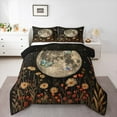 thumbnail image 1 of Manfei Adults Floral Butterflies Bedding Comforter Set 2pcs,Bohemian Theme Twin Comforter Sets Microfiber,Galaxy Moon Breathable Bedding Set,Luxury Bedroom Decor,Reversible, 1 of 8