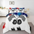 thumbnail image 1 of Manfei Adults Women Men Plaid Flag Bedding Comforter Set 2pcs,Geometric Plaid Grid Twin Comforter Sets Microfiber,Graffiti Splash Breathable Bedding Set,Breathable Home Decor,Reversible, 1 of 8