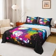thumbnail image 1 of Manfei American Baseball Child Queen Sheet Sets, Fuchsia Watercolor Flat and Fitted Sheet, Ball Game Player Microfiber Bedroom Decor, 4 Pieces, 1 of 7