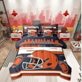 thumbnail image 1 of Feelyou American Football Bedding Comforter Set 7pcs, Rugby Lover Queen Bedding Sets, Sports Player Queen Sheet Sets, Ultra Soft Room Decoration, 1 of 7