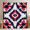 thumbnail image 1 of Manfei Ancient bohemian Aztec Curtains Pack of 2 (42x84 Each),Boho Tribal Gemetric Curtains Blackout,Red Blue White Bedroom Curtains For Men Women,Super Cozy Room Decor, 1 of 6