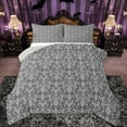 thumbnail image 1 of Manfei Ancient Damask Jacquard Queen Comforter Set,Rustic Victorian Flower Bedding Sets,Gray Baroque Floral Bedding Comforter Set For Adults,Super Cozy Room Decor Reversible,3 Pieces, 1 of 8
